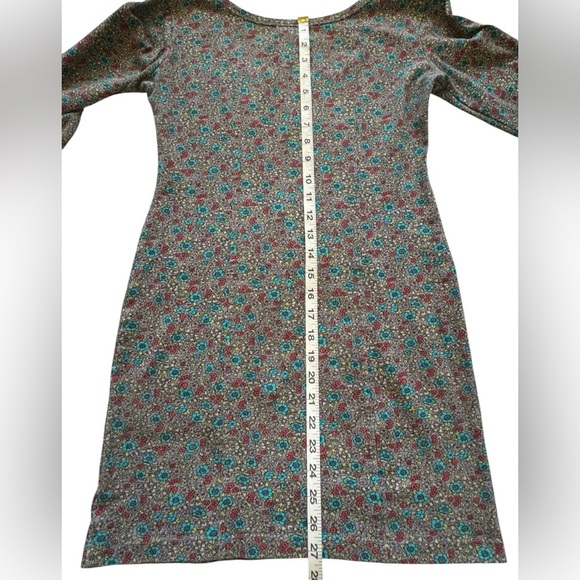 Billabong Colorful BOHO Floral Long Sleeve Stretch Mini Dress Size Medium - Picture 15 of 15